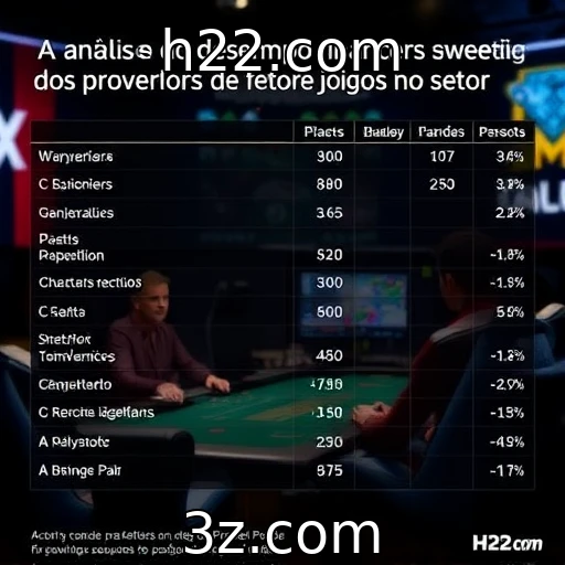 Análise do desempenho financeiro dos provedores de jogos